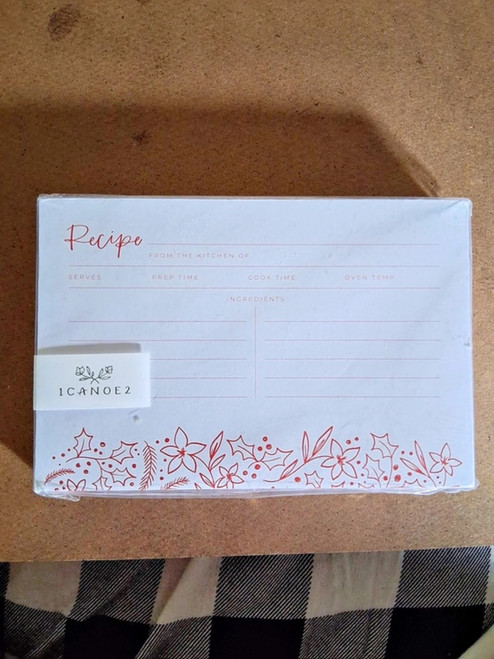 Recipe Box Floral with 50 Cards